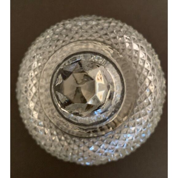 Vintage Heavy Pressed Glass Butter Cover Lid Dome 3 3/4"d x 4 3/4"h - Picture 3 of 9